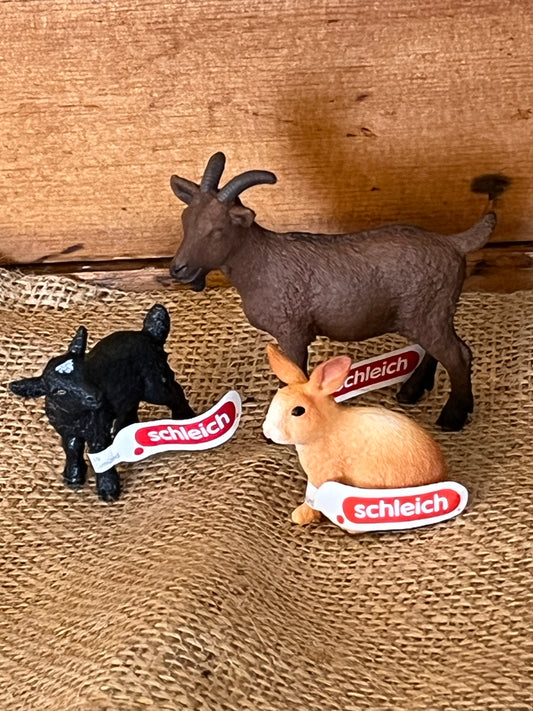 Farm Animals for Dollhouse Play - GOATS by Schleich, 2 choices!