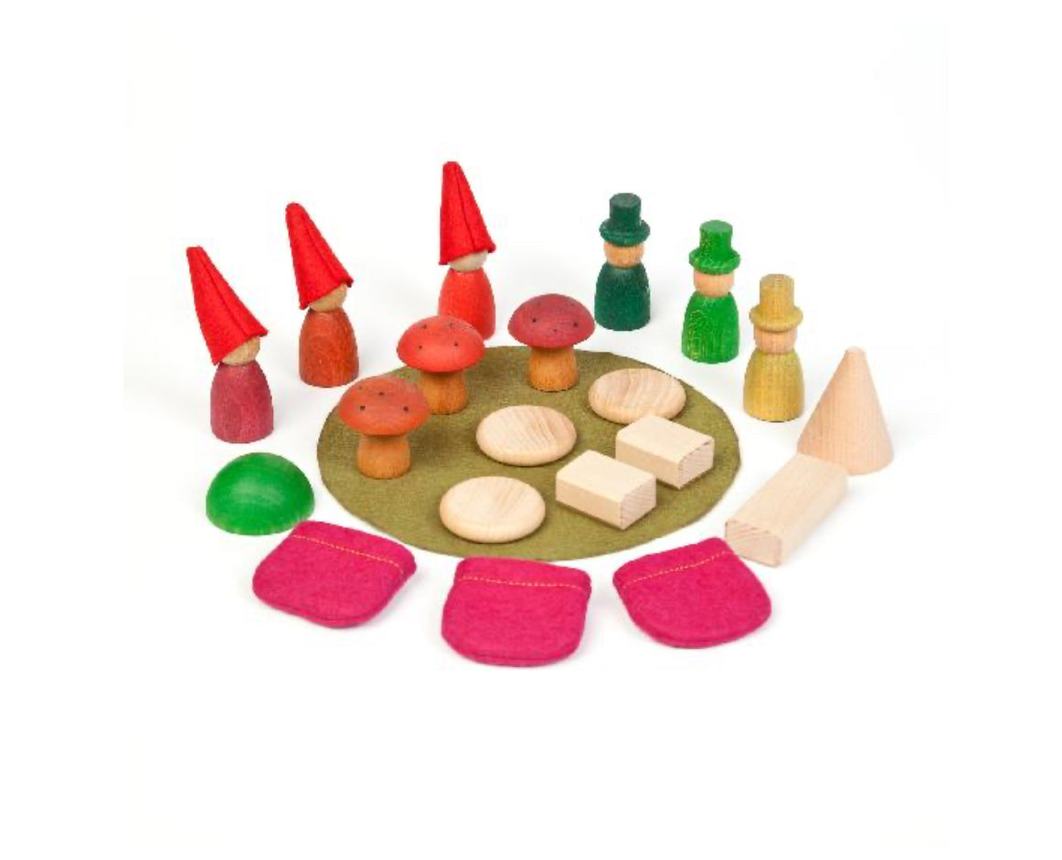 Wooden Toy by Grapat - NINS OF THE FOREST, 24 pieces!