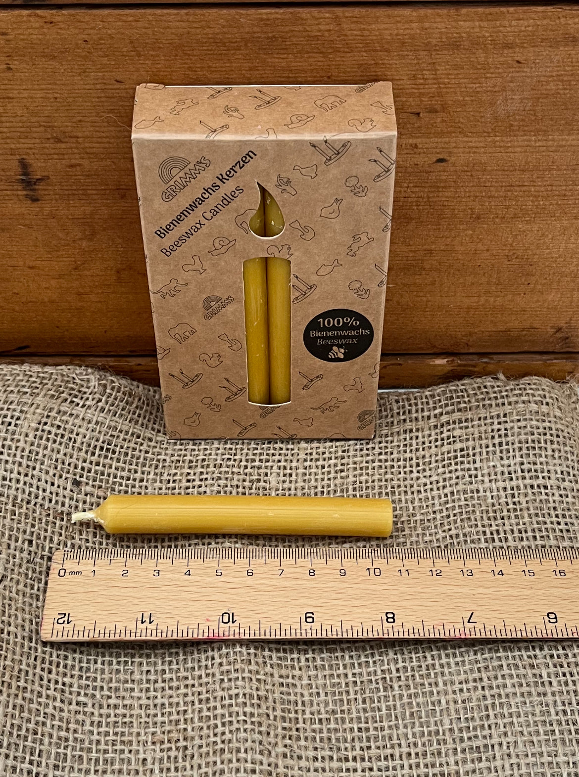 Beeswax Candles - Small 100%NATURAL BEESWAX, Box of 12 and Sticky Wax!