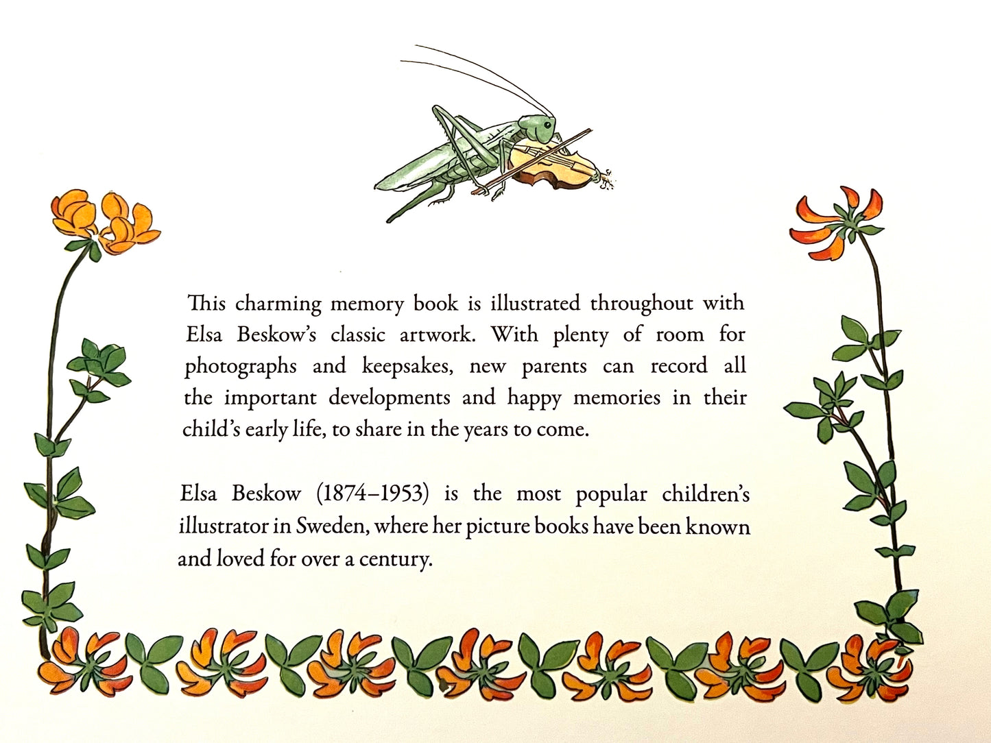 Baby Memory Book - The ELSA BESKOW BABY BOOK, illustrated!