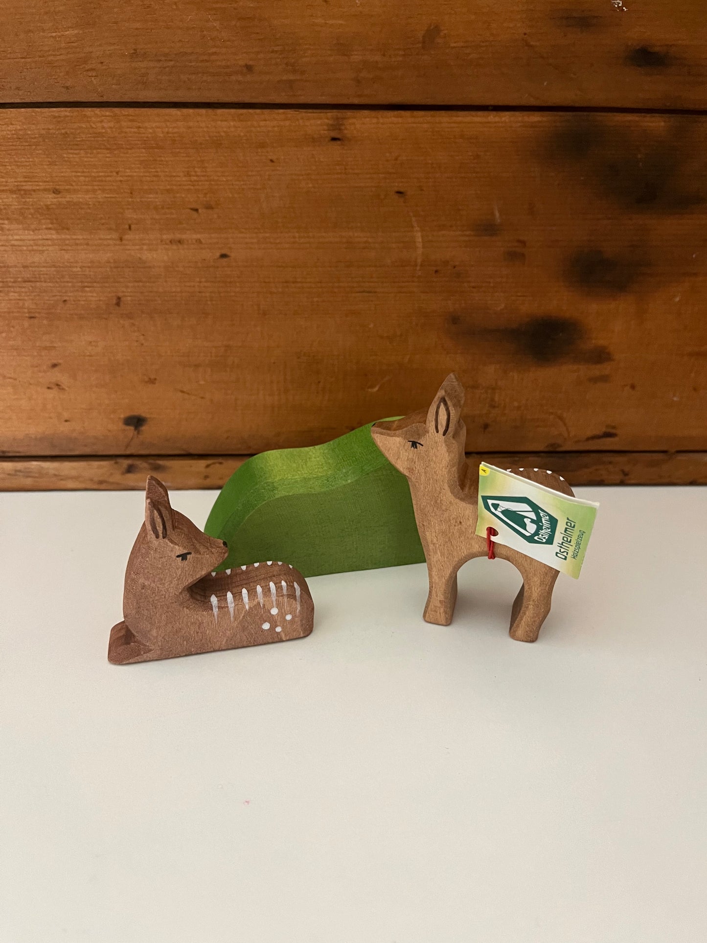 Wooden Dollhouse Play - DEER, LITTLE FAWN - Standing