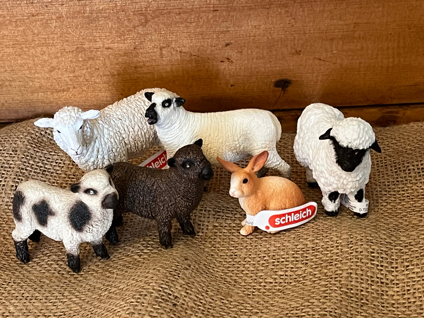 Farm Animals for Dollhouse Play - VALAIS BLACKNOSE SHEEP by Schleich