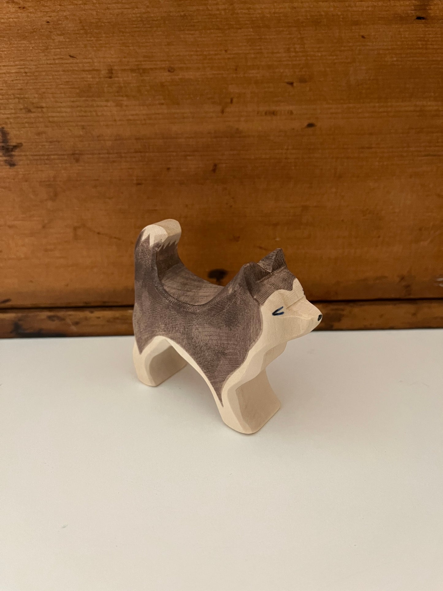 Wooden Dollhouse Play - HUSKY DOG