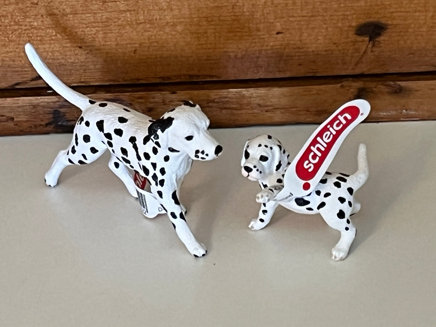 Farm Animals for Dollhouse Play - DALMATIAN DOGS by Schleich, 2 choices!