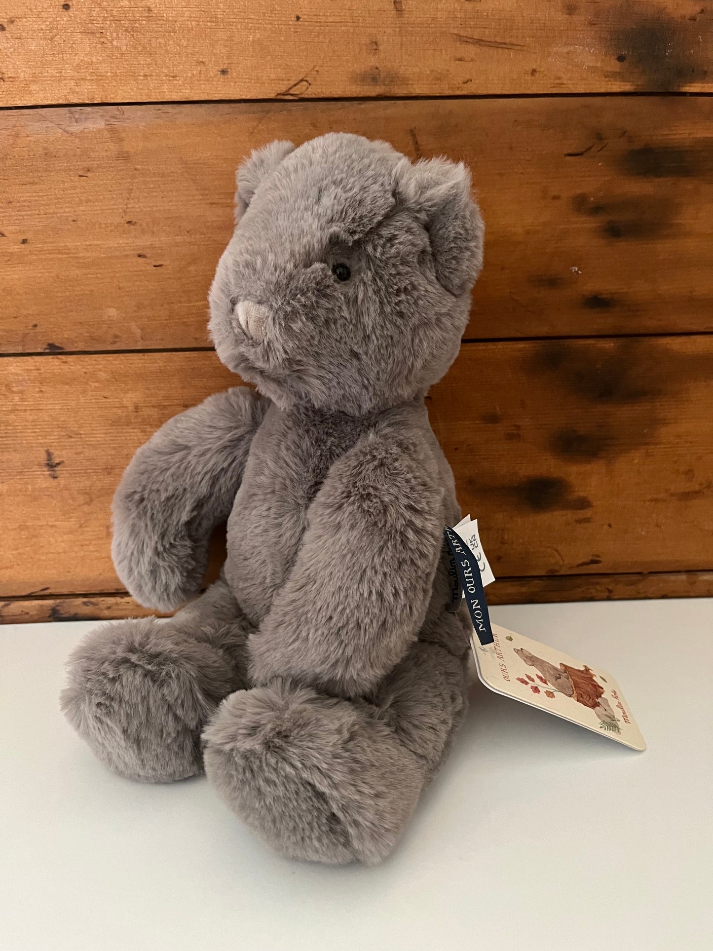 Soft Stuffed Animal for Baby - GREY BEAR