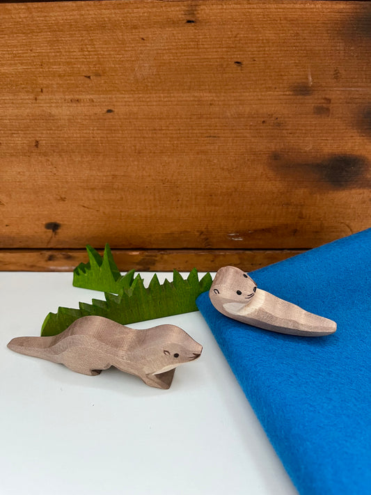 Wooden Dollhouse Play - SEA OTTER, Swimming (small)