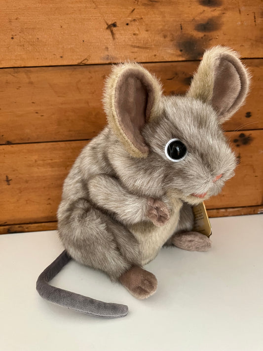 Soft Puppet Pet - GREY MOUSE Hand Puppet, Large