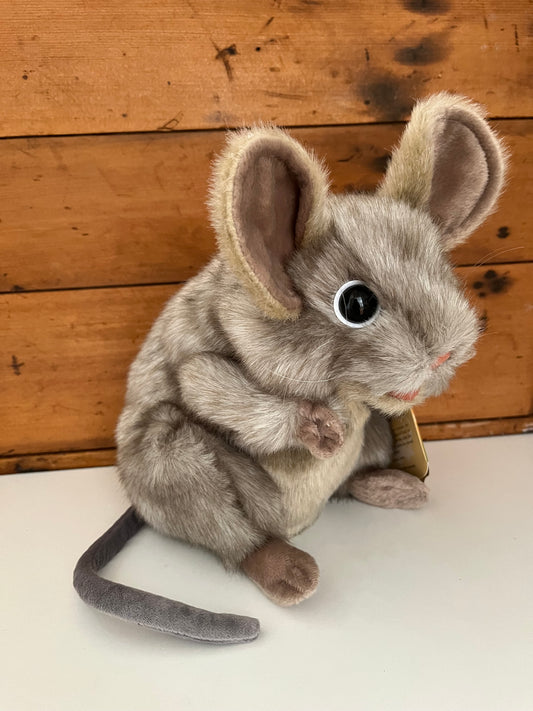 Marionnette douce pour animaux de compagnie - Marionnette à main SOURIS GRIS