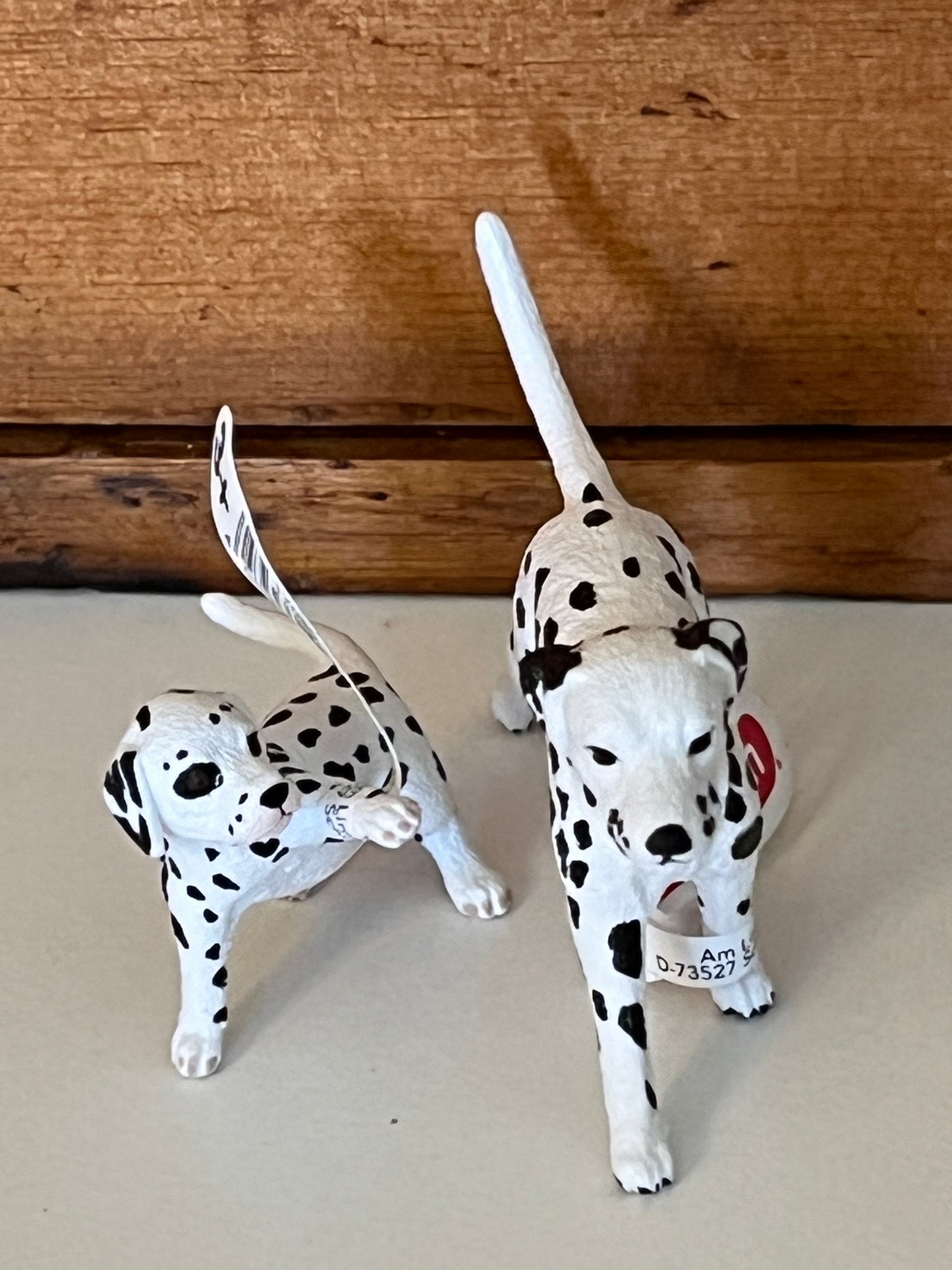 Farm Animals for Dollhouse Play - DALMATIAN DOGS by Schleich, 2 choices!