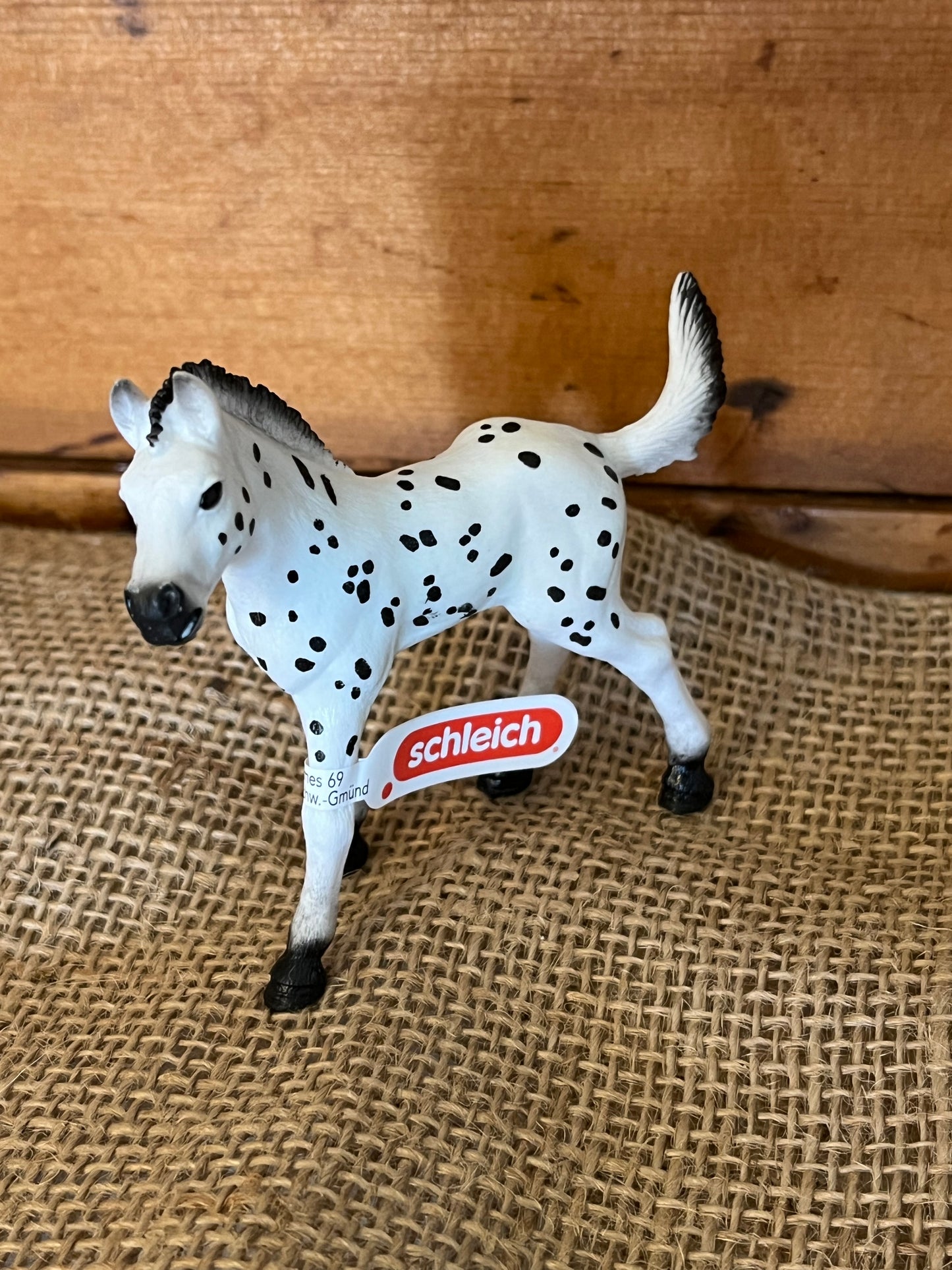 Farm Animals for Dollhouse Play - KNABSTRUPPER FOAL by Schleich