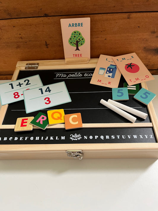 Educational Set - MY FIRST SCHOOL, chalkboard & so much more!