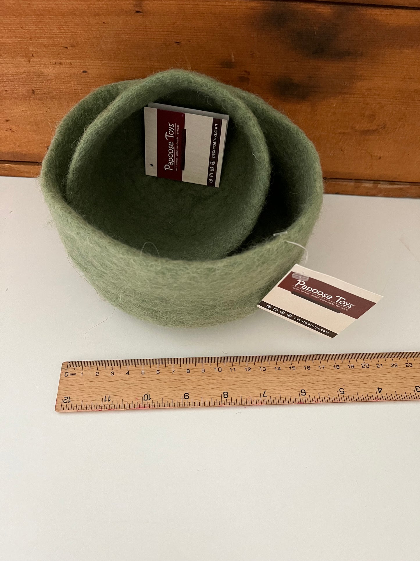 Kitchen Play - Wool Felted BOWL SET, 2 Nestled Bowls!