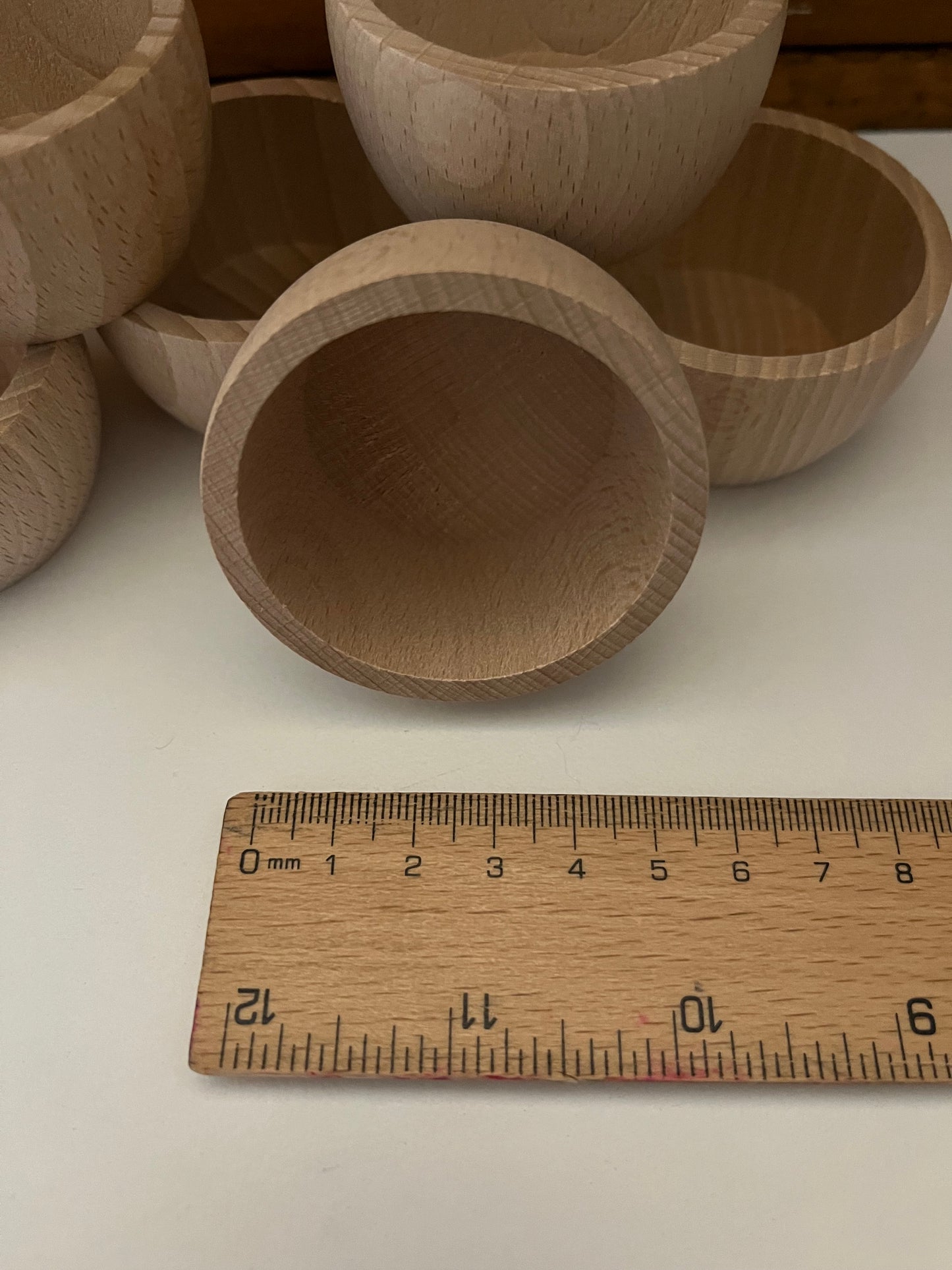 Wooden Little BOWLS by Grapat, 6 bowls!