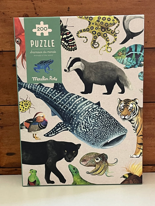 Puzzle - ANIMALS OF THE WORLD, 200 pieces!