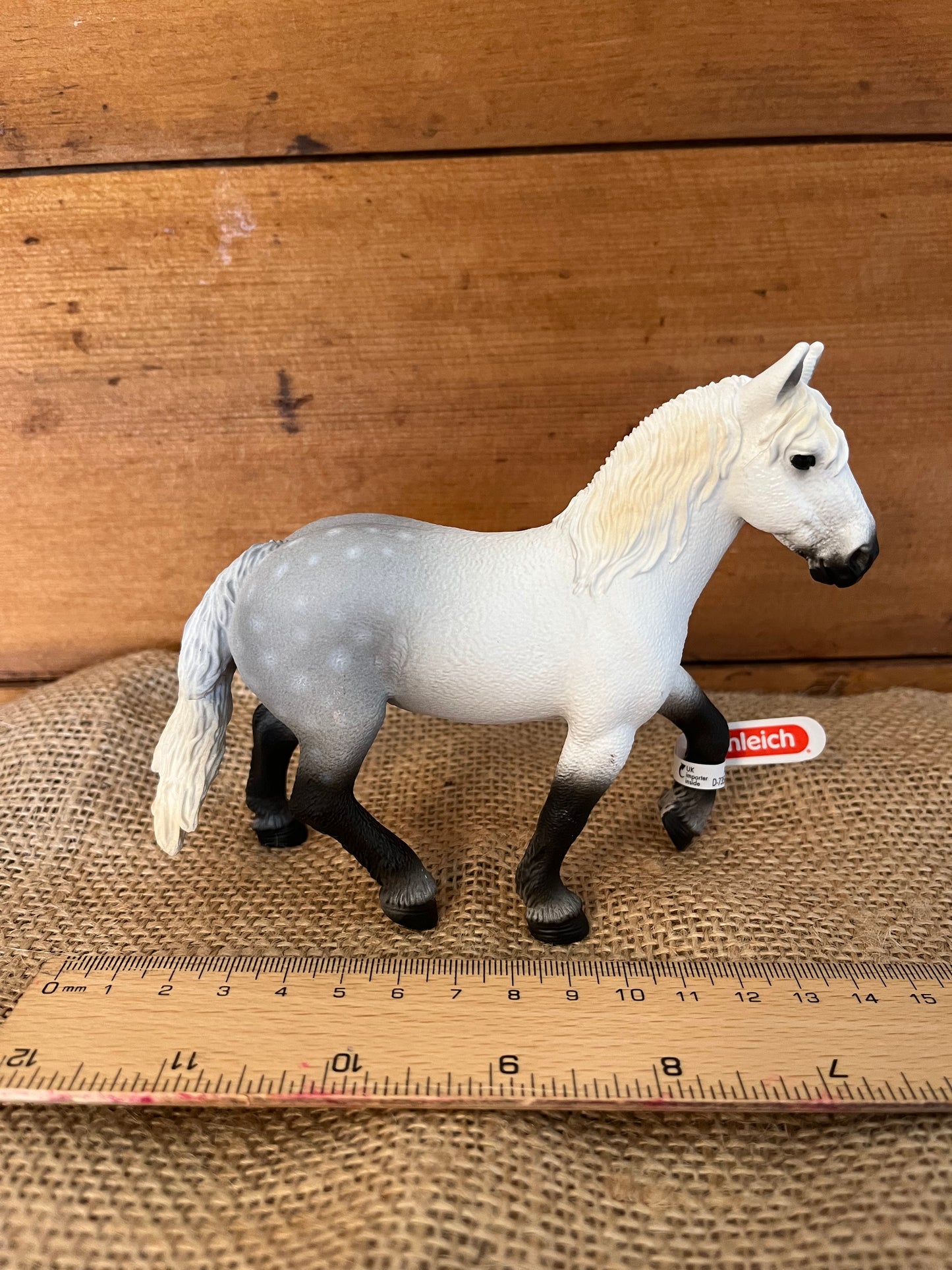 Farm Animals for Dollhouse Play - PERCHERON DRAFT HORSE by Schleich