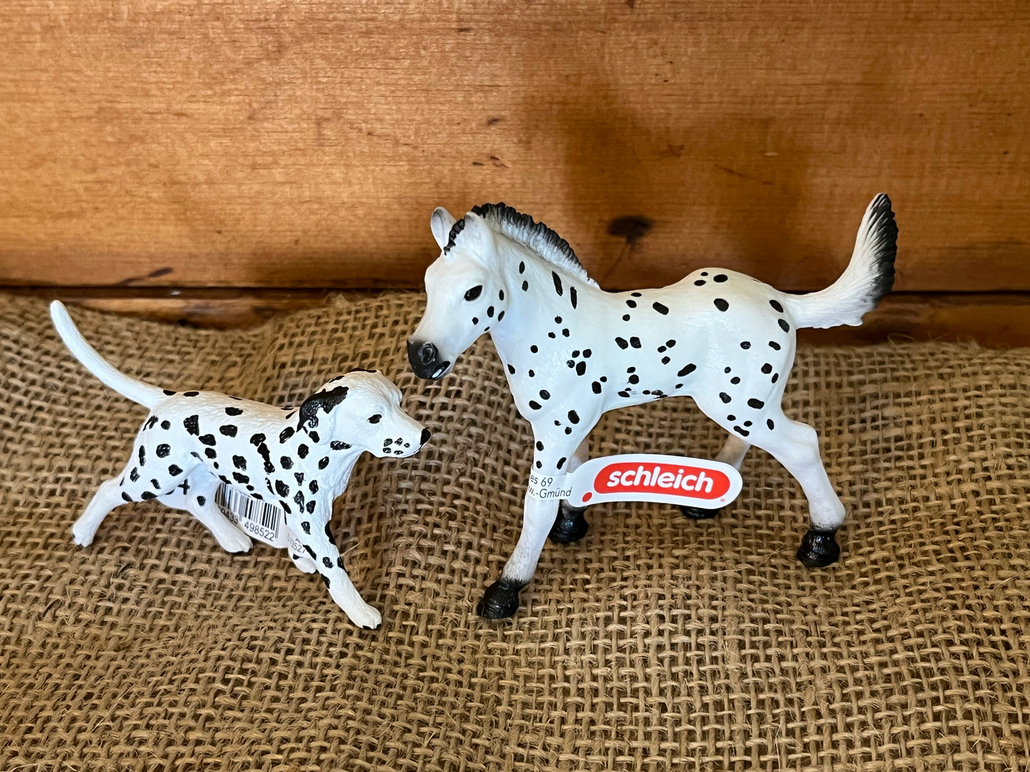 Farm Animals for Dollhouse Play - DALMATIAN DOGS by Schleich, 2 choices!