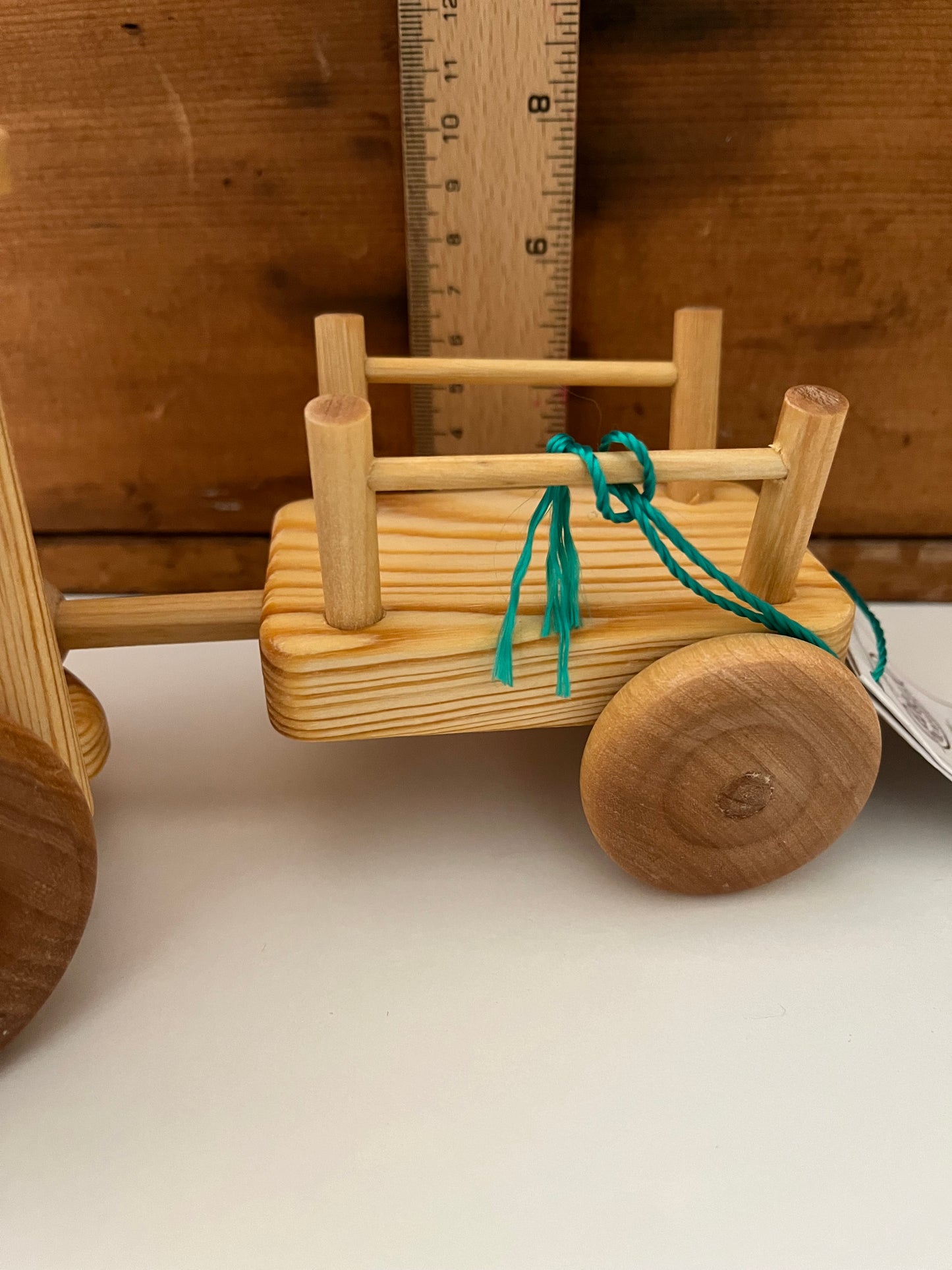 Wooden Toy - ON SALE! Debresk TRACTOR AND WAGON