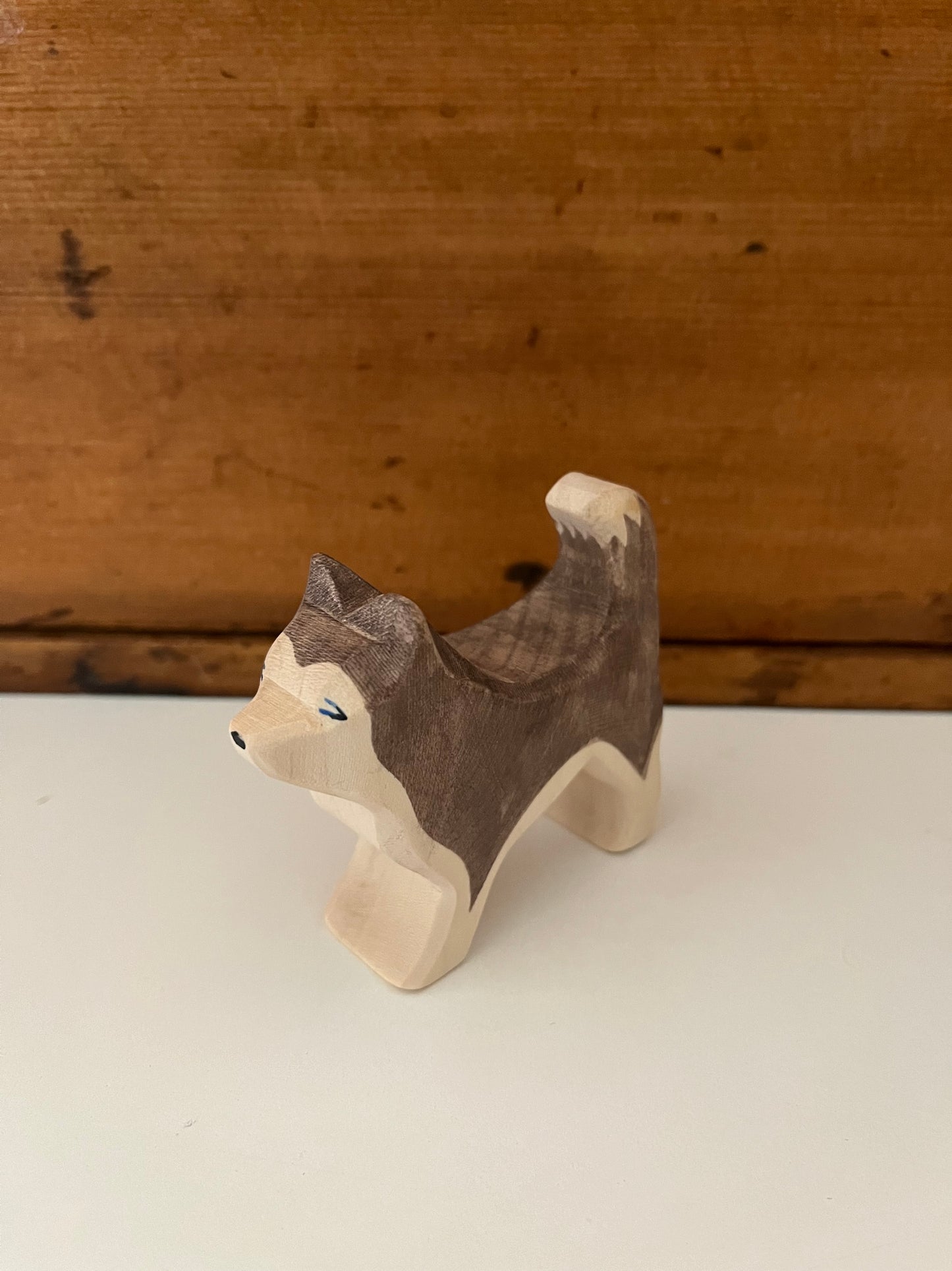 Wooden Dollhouse Play - HUSKY DOG