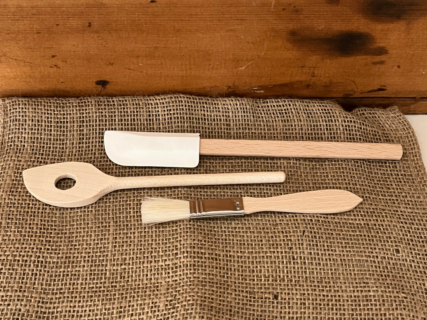 Kitchen Utensil - Wooden PASTRY SET, 3 pieces!