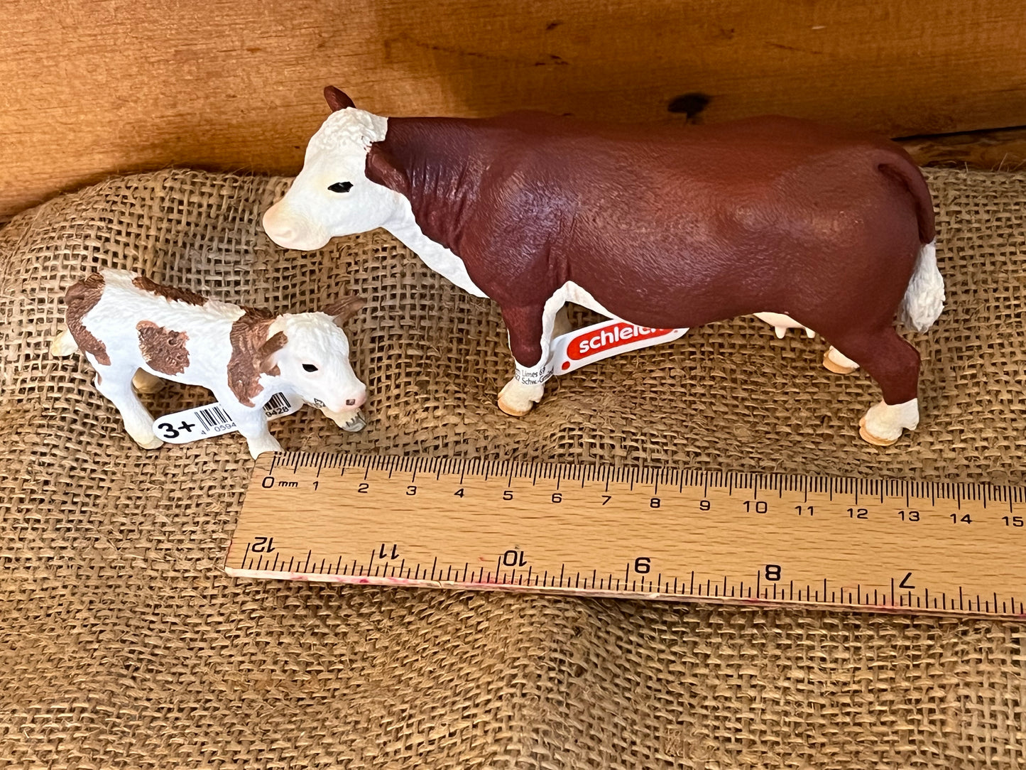 Farm Animals for Dollhouse Play - HEREFORD COW by Schleich