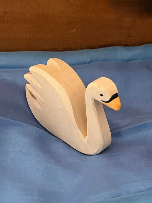 Wooden Dollhouse Play - WHITE SWAN