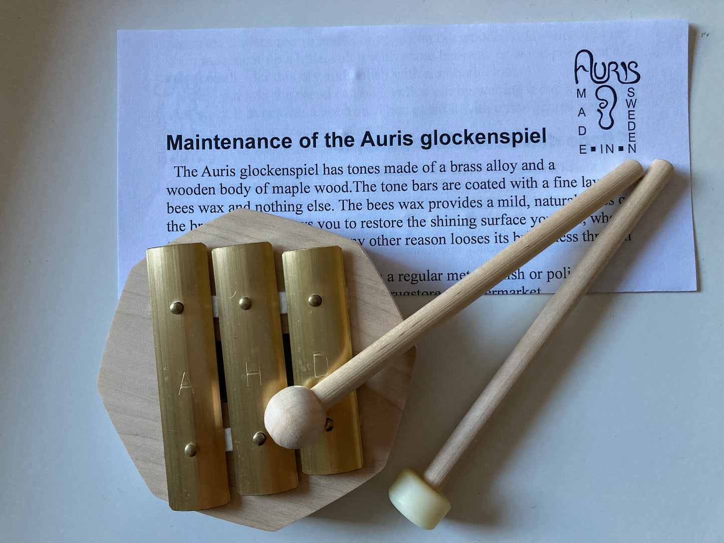 Instrument - 3 TONE GLOCKENSPIEL with Mallet Set