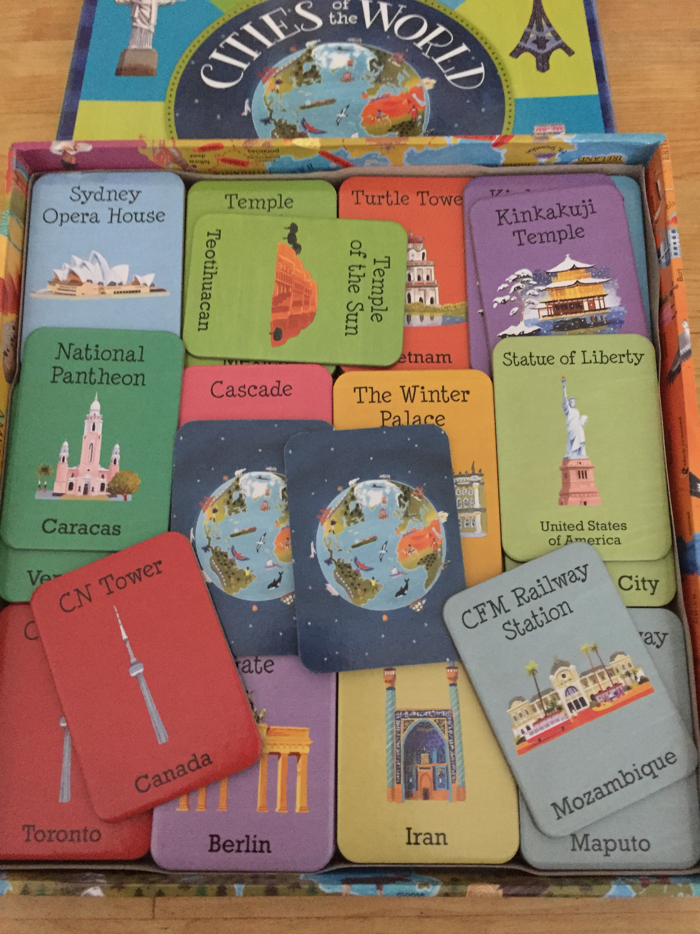 Educational Memory Game Set - CITIES OF THE WORLD