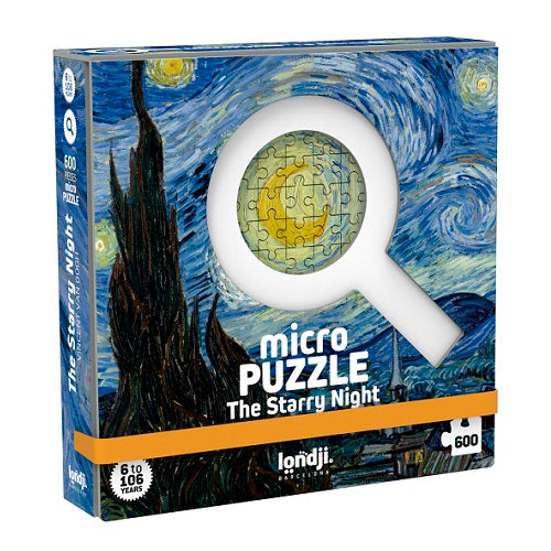 Puzzle - LA NUIT ÉTOILÉE de Van Gogh (Micro puzzle) 600 pièces !