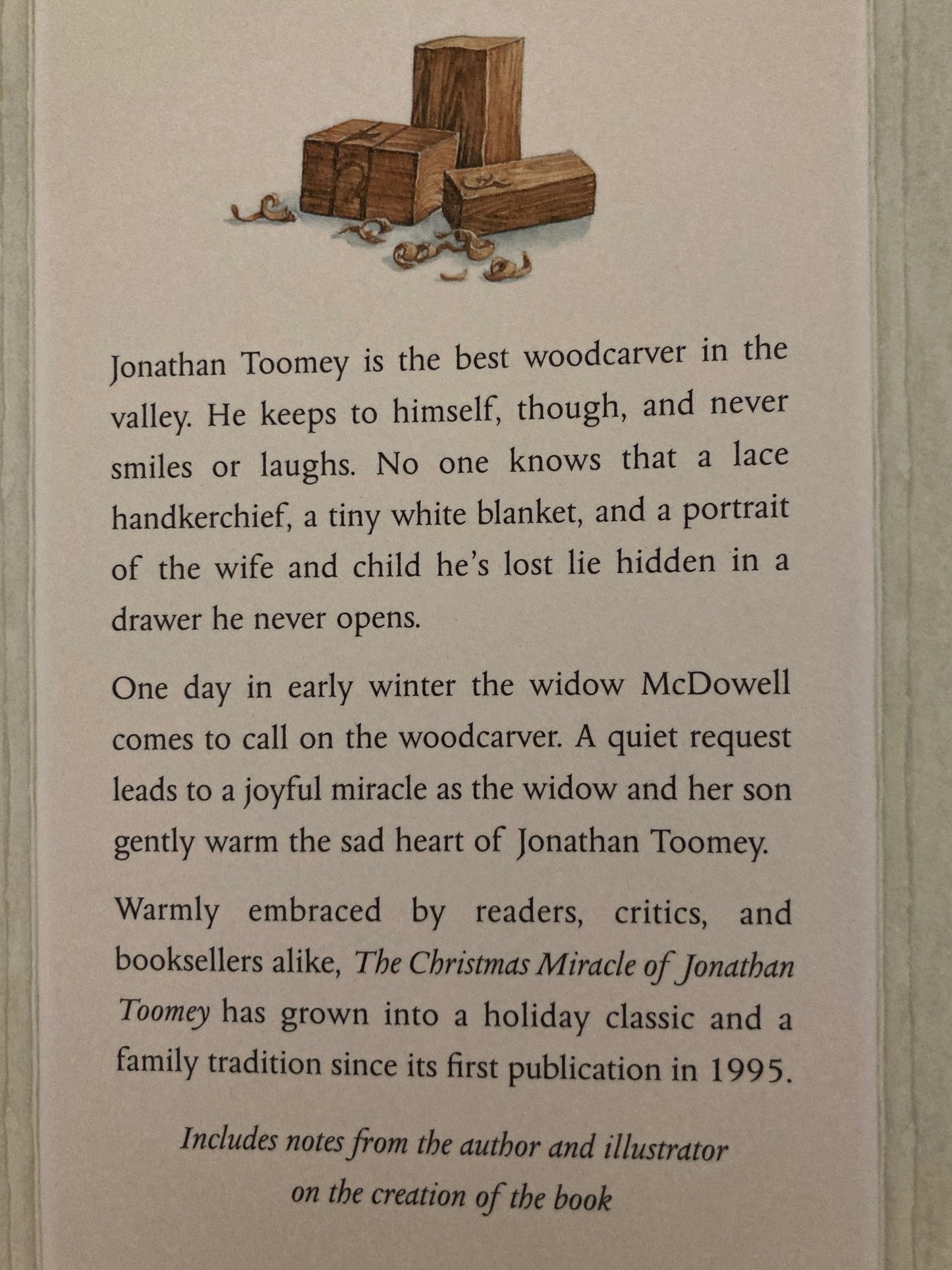 Children's Picture Book - THE CHRISTMAS MIRACLE OF JONATHAN TOOMEY