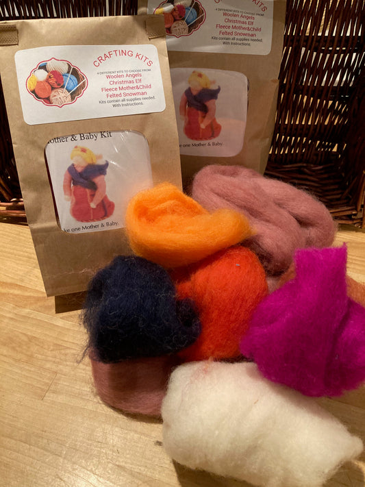 Crafting Kits - MOTHER AND CHILD in Fleece Wool