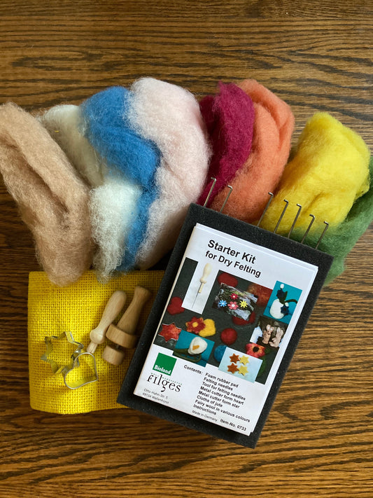 Crafting Kits - STARTER KIT for DRY WOOL FELTING