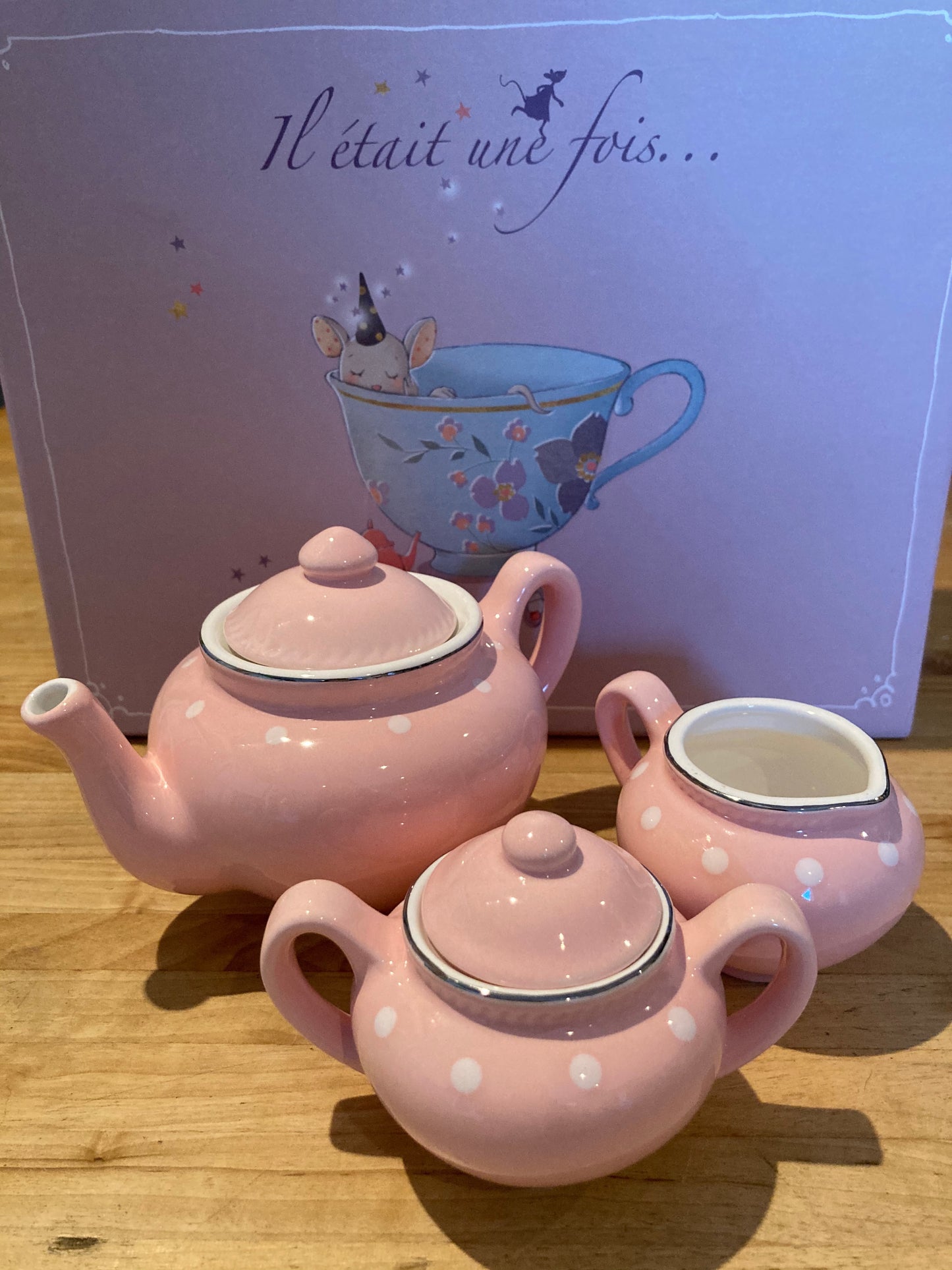 Keeping House - PINK CERAMIC TEA SERVICE For FOUR