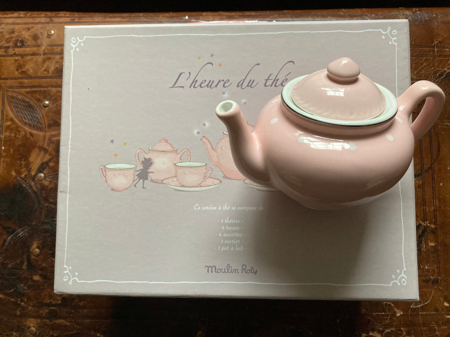 Keeping House - PINK CERAMIC TEA SERVICE For FOUR