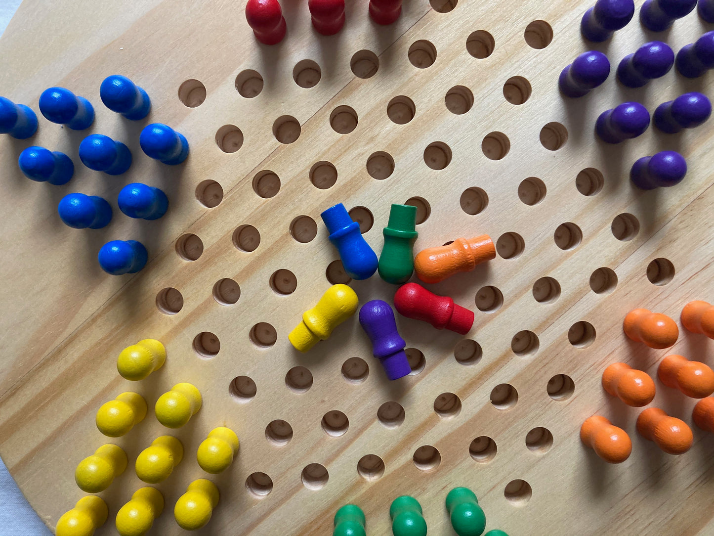 Wooden Board Game Set - CHINESE CHECKERS