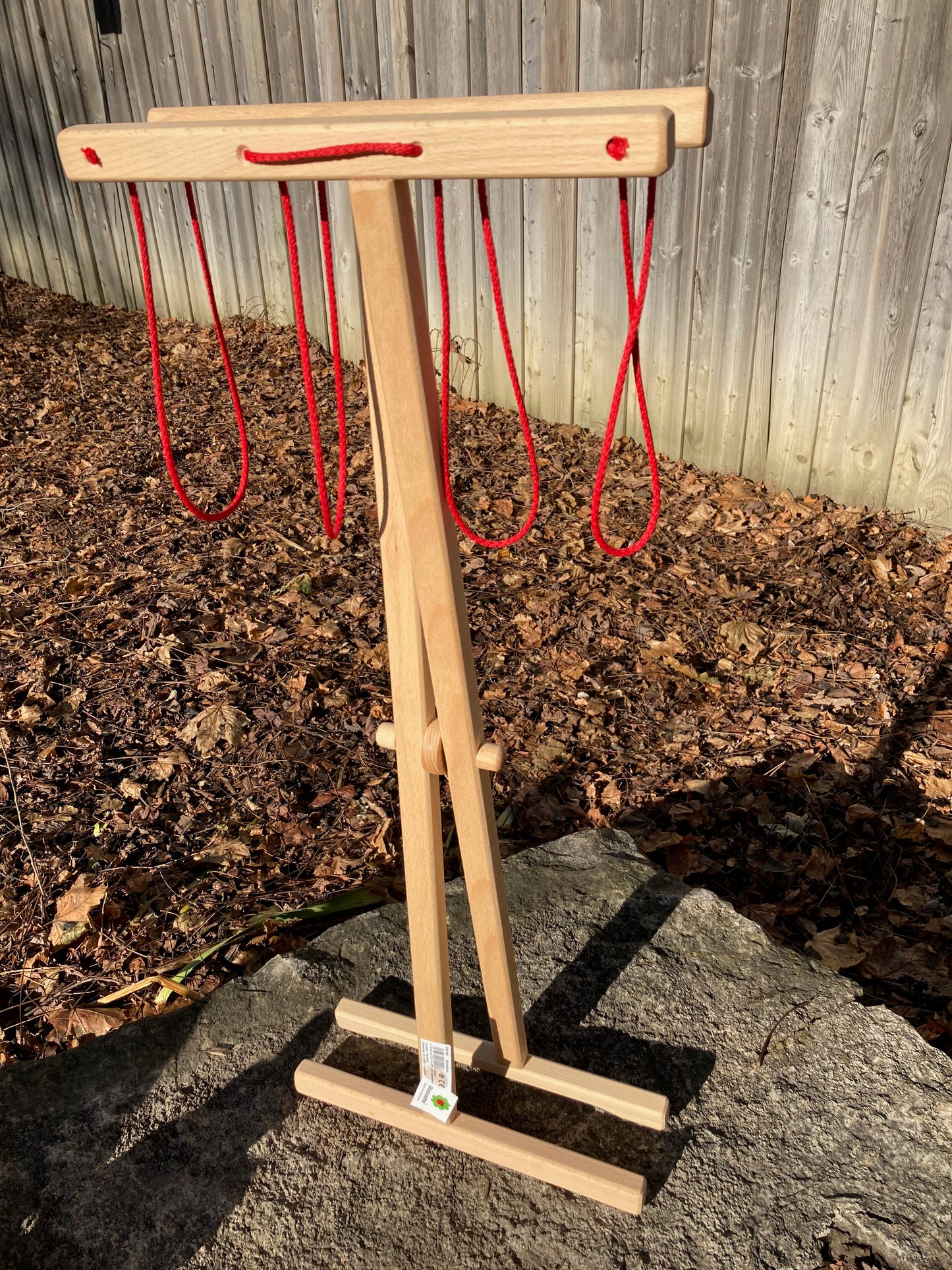 Child's Wooden DRYING RACK with 10 wooden CLOTHESPINS