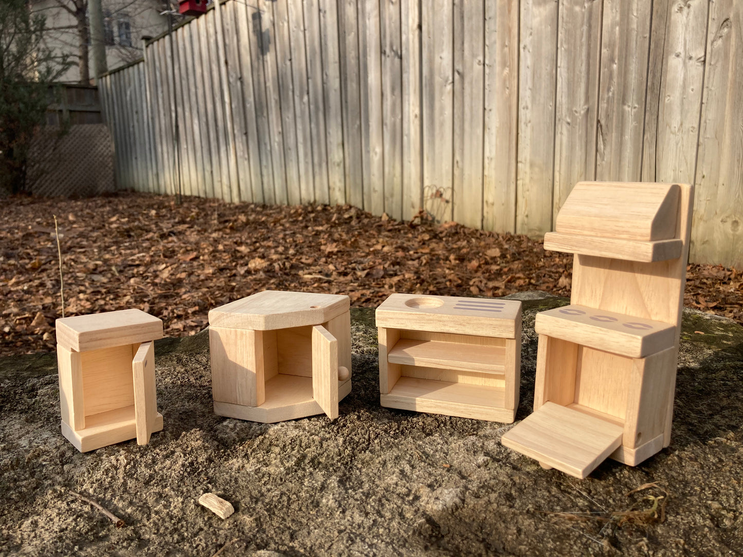 Meubles de maison de poupée en bois - CUISINE