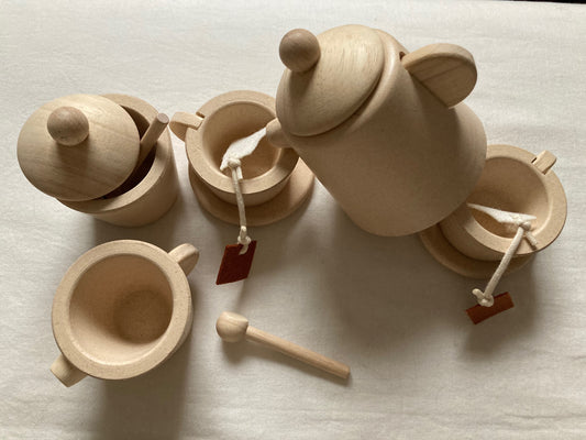 Keeping House - WOODEN TEA SERVICE for TWO
