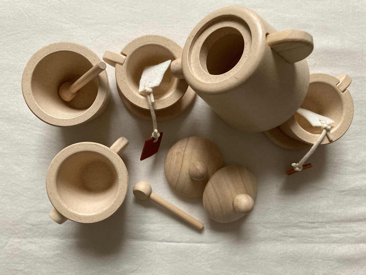 Keeping House - WOODEN TEA SERVICE for TWO