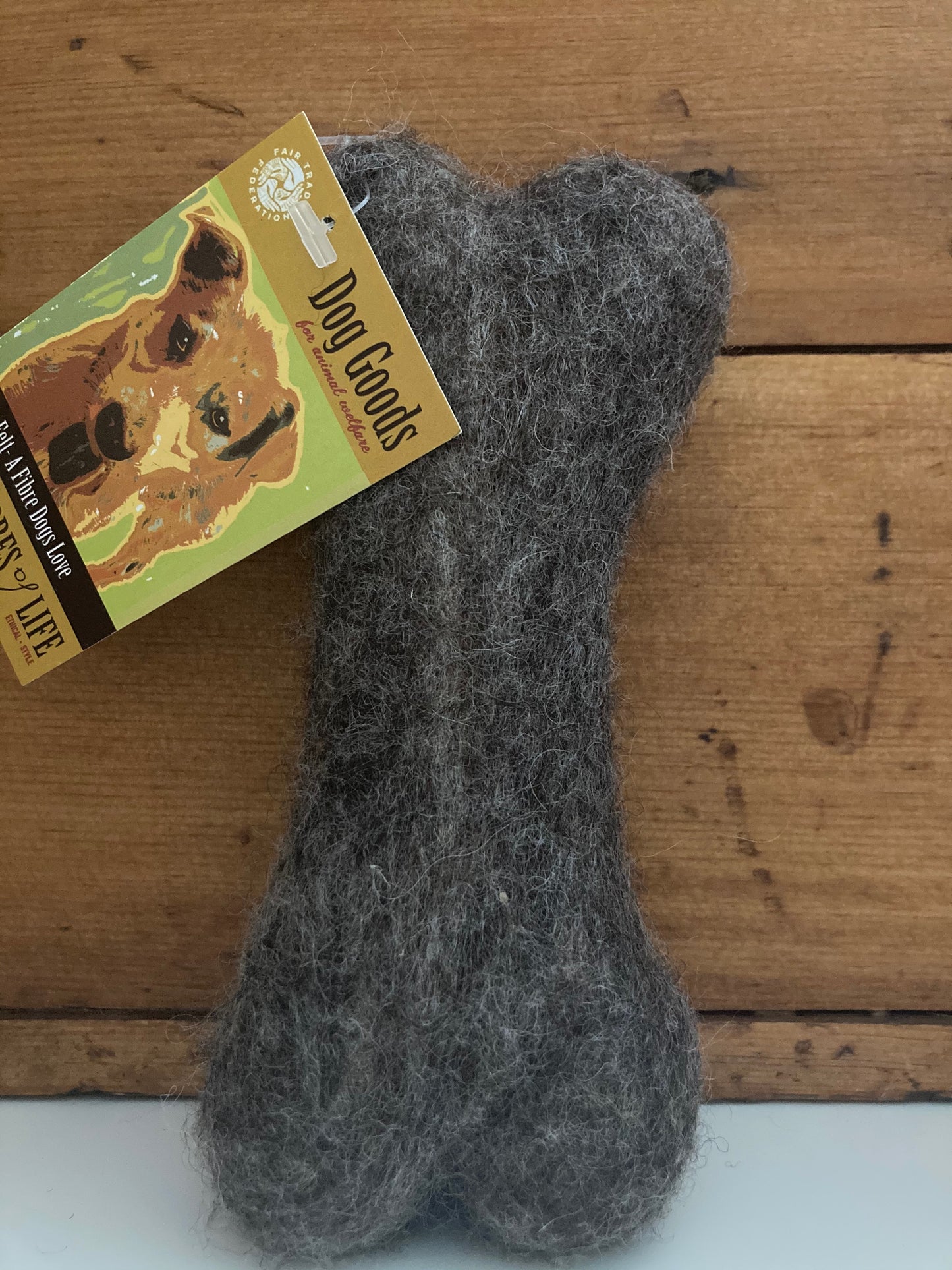 Felted DOG BONE CHEW-TOY