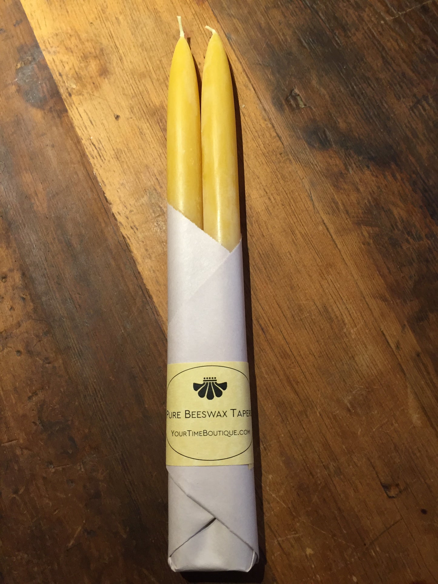 Beeswax Candles - 12 INCH TAPER PAIR