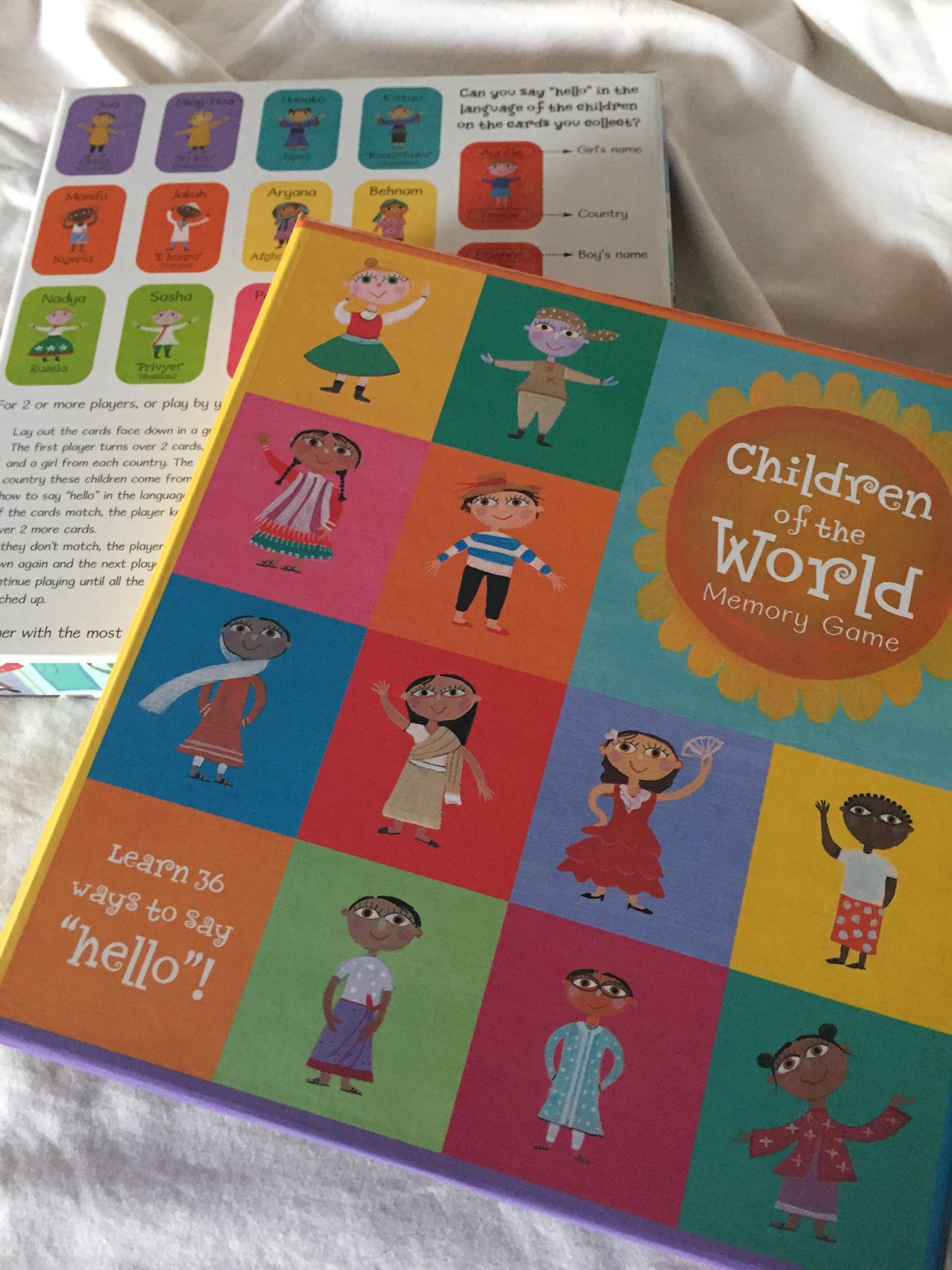 Educational Memory Game Set - CHILDREN OF THE WORLD