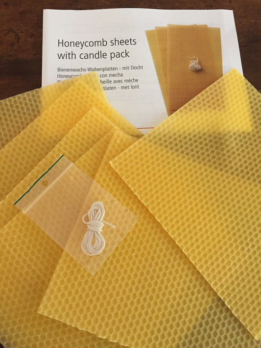 Beeswax Sheets and Wick Craft Set - CANDLE ROLLING KIT