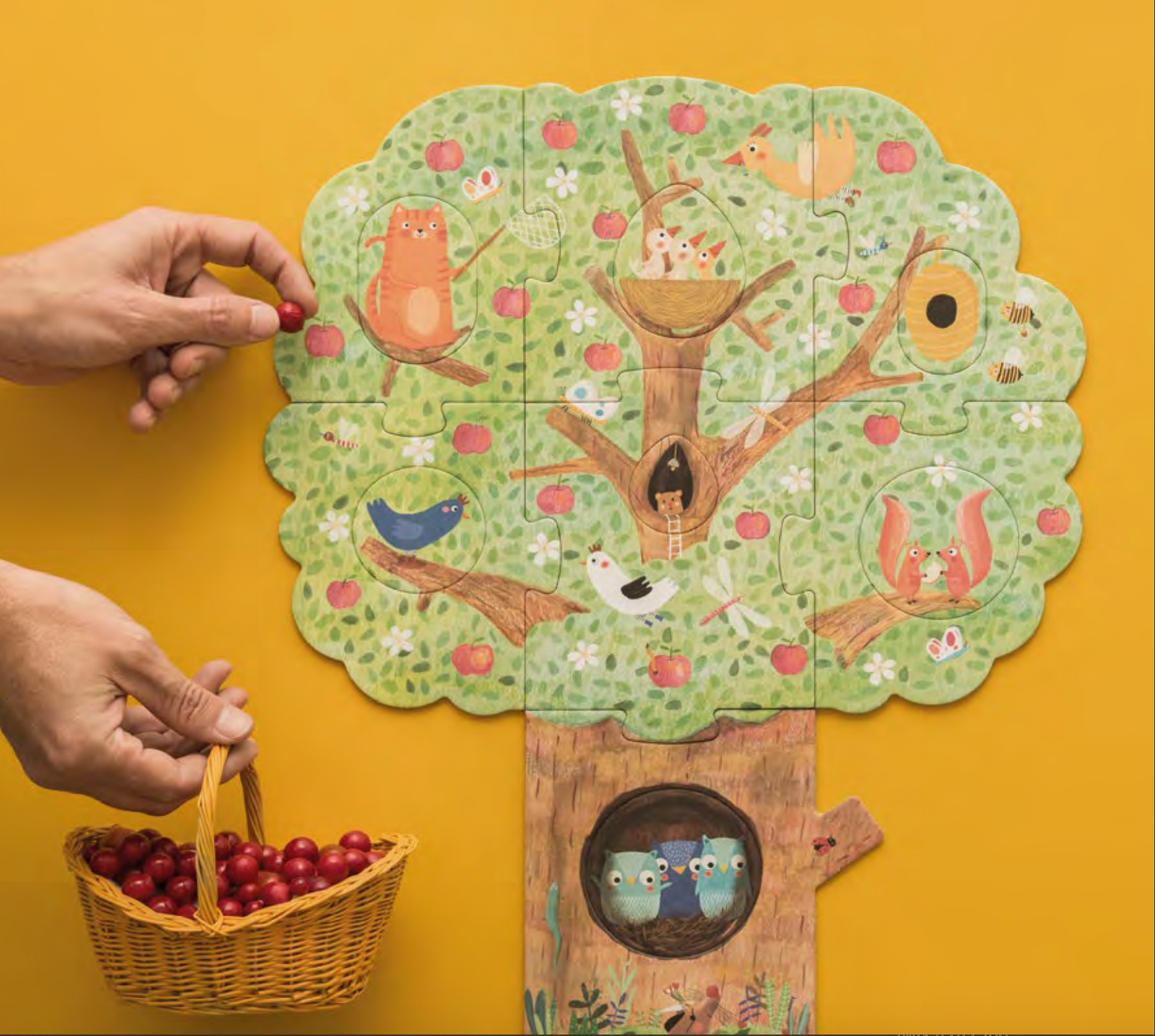 Puzzle - MON PETIT POMMIER, Insert & Reversible!