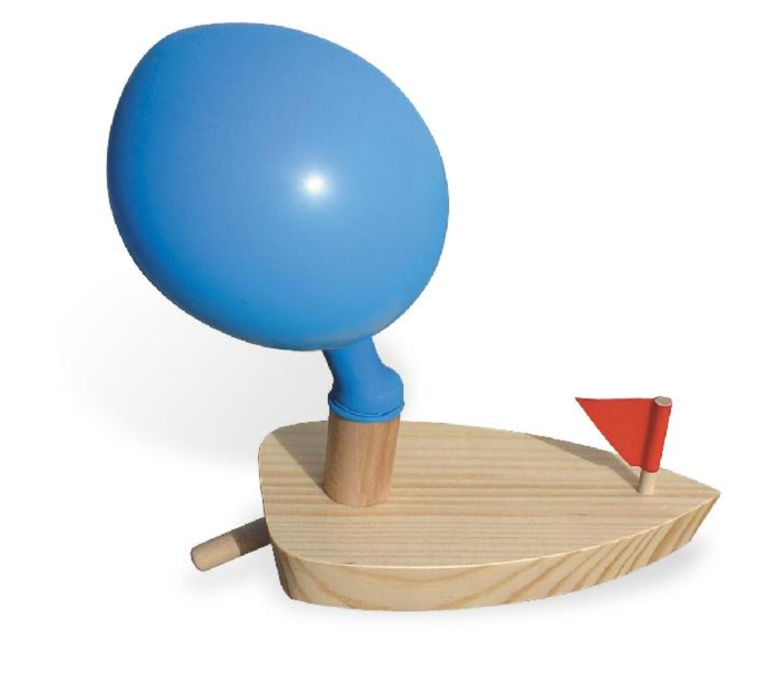 Wooden Toy - BALLOON BOAT!