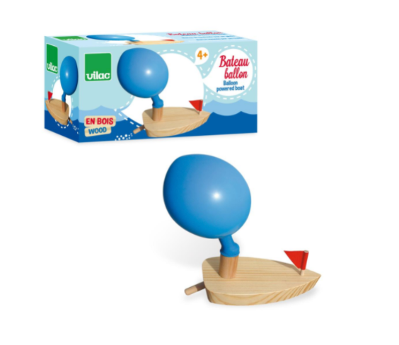 Wooden Toy - BALLOON BOAT!