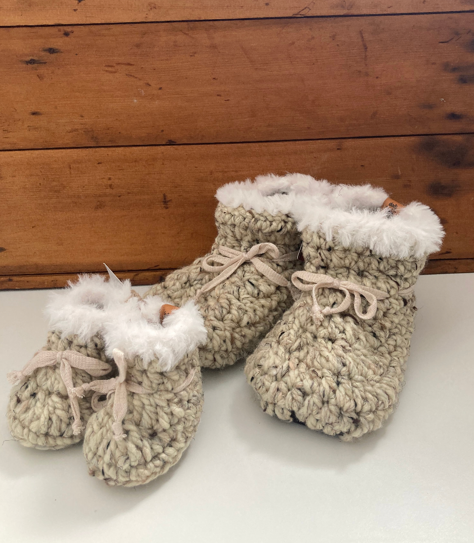 Slippers for Children - SHEEPSKIN BOOTIES, Baby to Kindergarten!