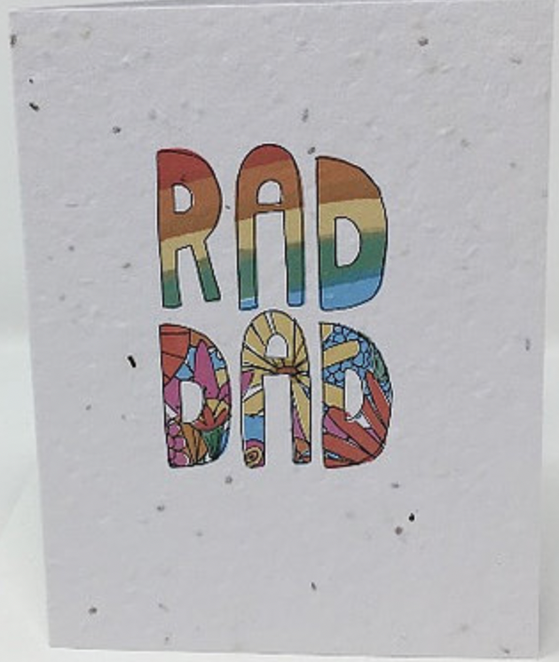 FlowerPaper Greeting Card - RAD DAD!