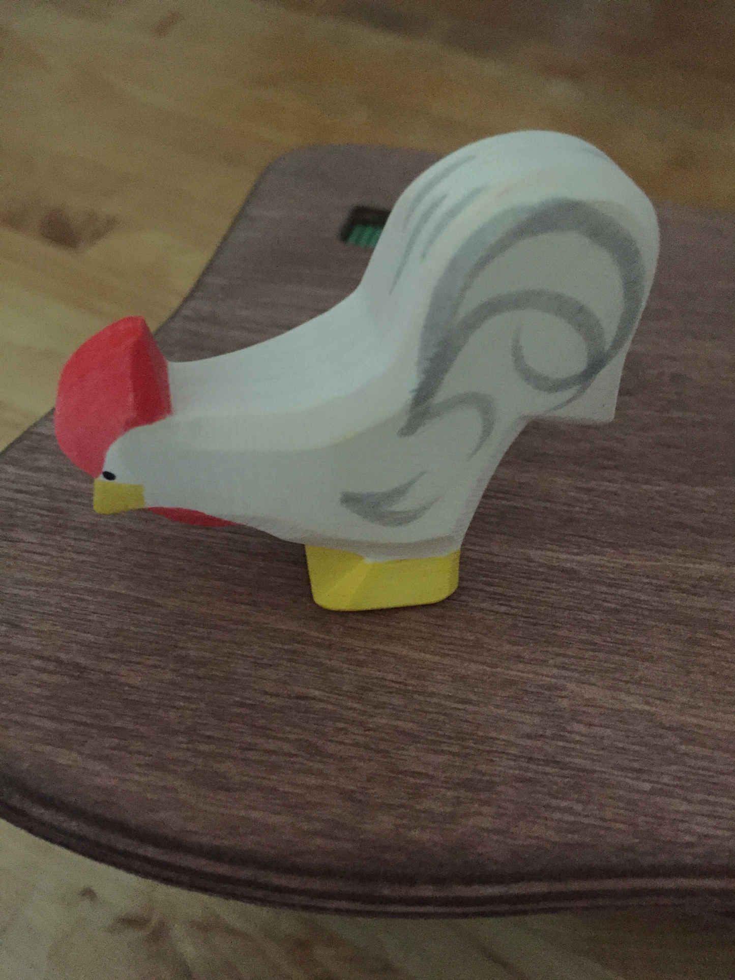 Wooden Dollhouse Play - WHITE ROOSTER