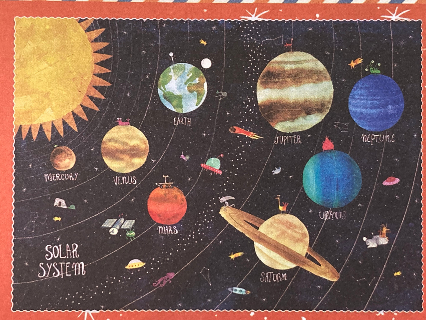 Puzzle - DISCOVER THE PLANETS, Large « Glow-in-the-Dark! »