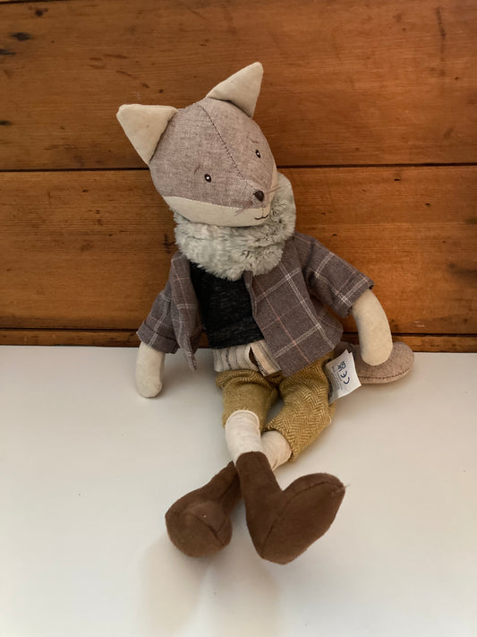 Soft Doll - RAG FOX DOLL, en pantalon (16 pouces)